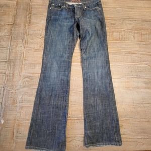 PLASTIC BY GLY Womans Size 7 Jeans Medium Wash Boot Cut Denim